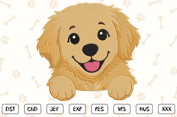Download Golden Retriever Embroidery Design - Retriever Collection