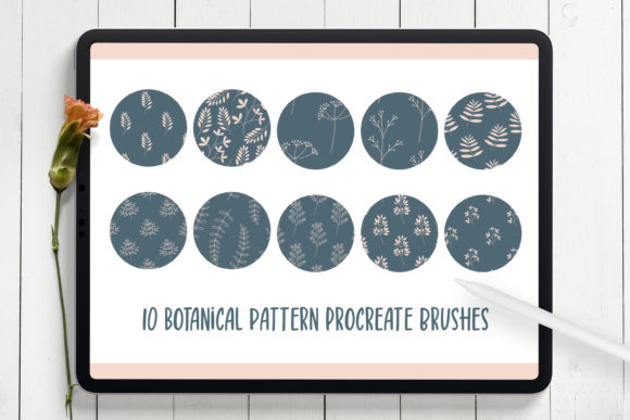 Download Botanical Pattern Procreate Brushes - Botanical pattern Collection