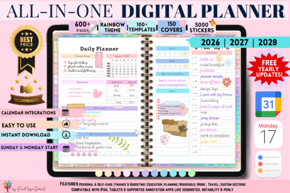 Download All-in-One Digital Planner - Premium Resources
