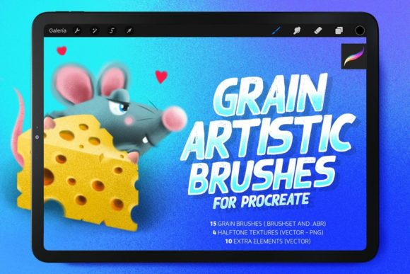 Download Grain Artistic Brushes for Procreate - Artistic brushes Collection