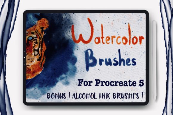 Download Watercolor Brushes for Procreate and Alk - Watercolor brushes Collection