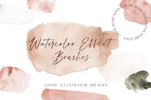 Download Watercolor Brushes for AI - Watercolor brushes Collection